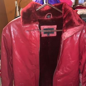 Women’s Red Leather Jacket